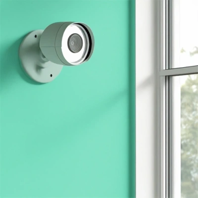Monroe vivint camera facing a window